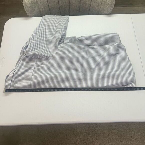 Lands’ End Blue Plaid Long Sleeve Button Up Shirt Women's Size 20W-22W Cotton - Picture 9 of 10